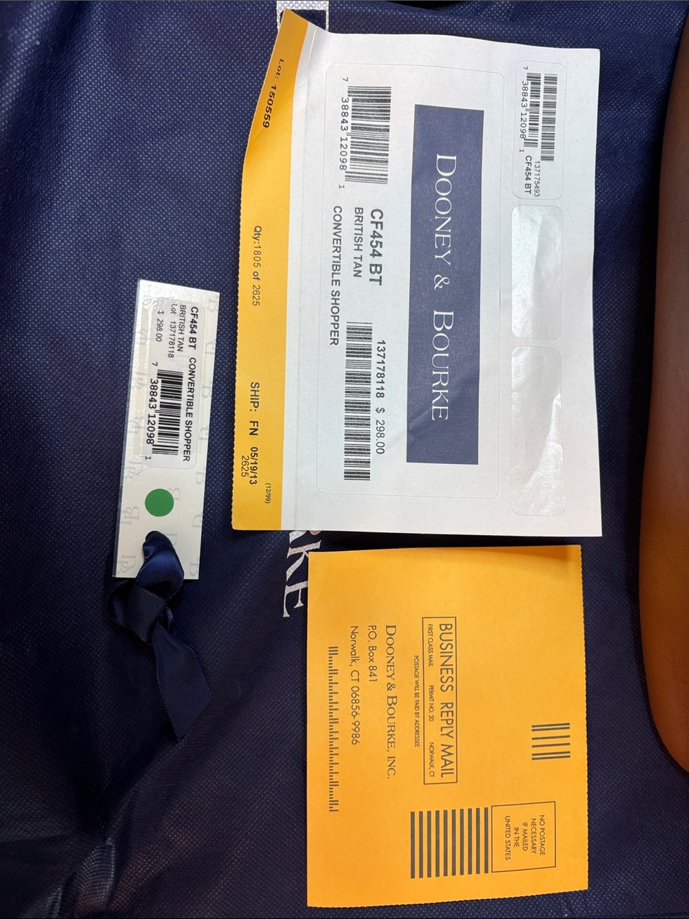 Dooney & Bourke Convertible Shopper in British Tan - Picture 12 of 12